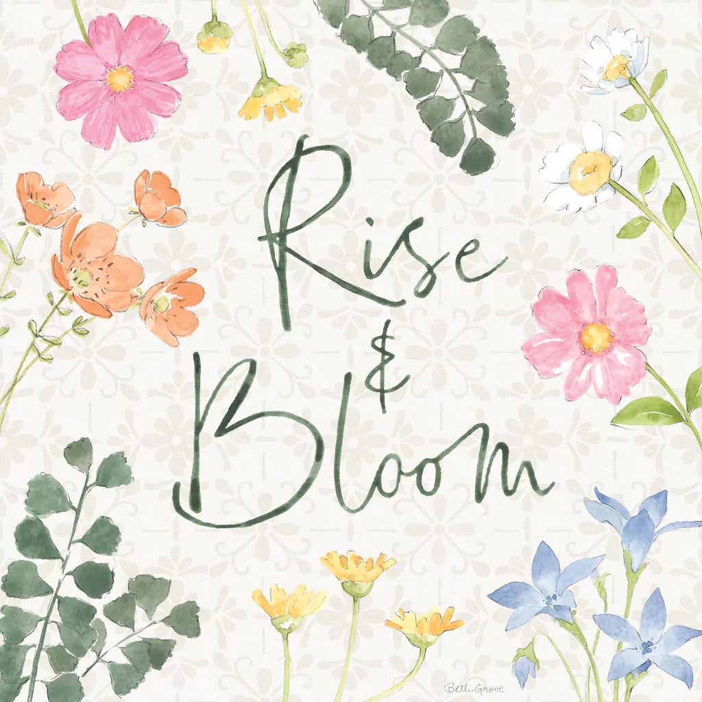 Petals and Promise VI by Beth Grove. SKU 102051a. Archival Giclee Fine art print for wall decor.