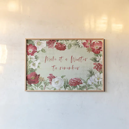 Rustic Season I by Beth Grove. shown as a paper print in a natural frame. Available as a archival giclee rolled canvas, fine art paper, or poster print. SKU 57369i.