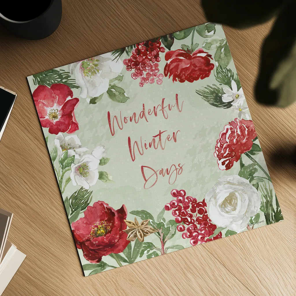 Rustic Season II by Beth Grove. Shown as a detailed flat fine art print, highlighting archival giclee quality. Available as an archival giclee rolled canvas, fine art paper, or poster print. SKU 57370a.