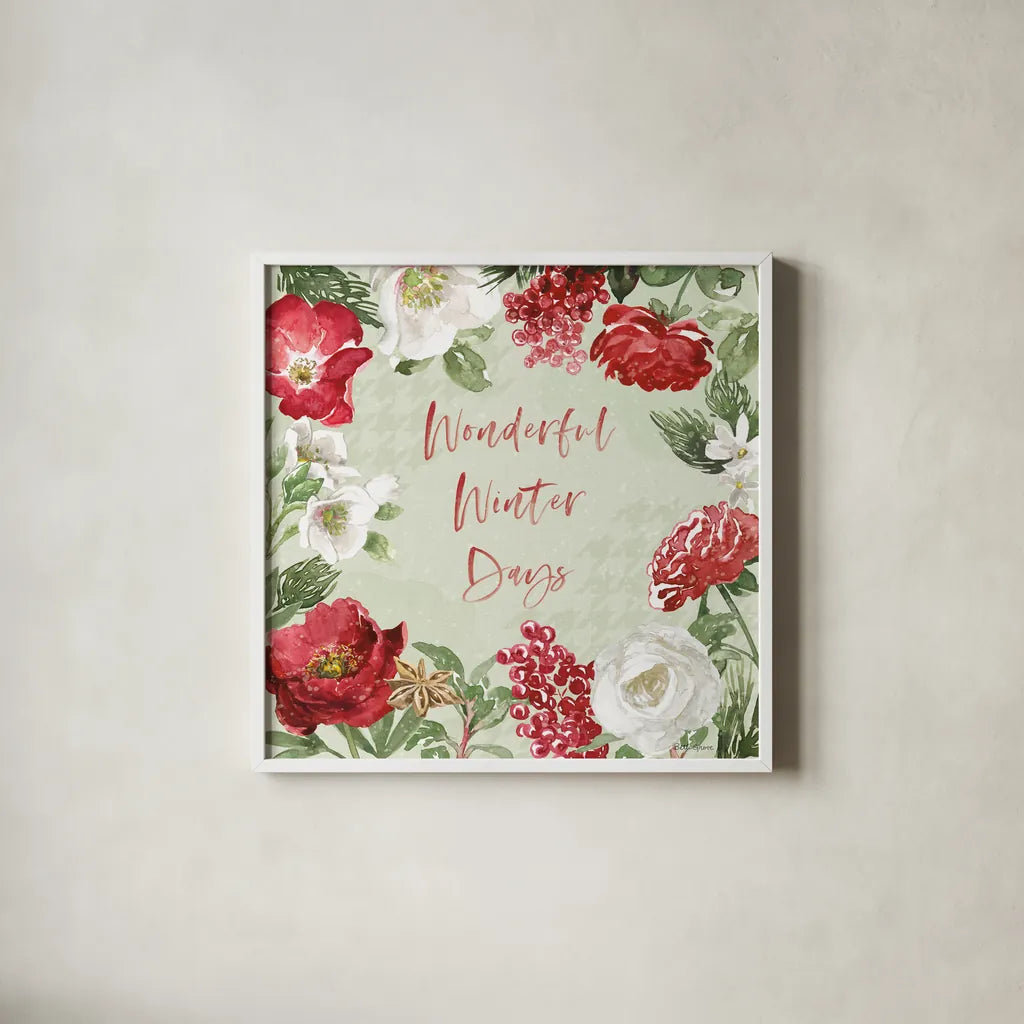 Rustic Season II by Beth Grove. Shown in a crisp white glass frame for a clean and minimalist style. Available as an archival giclee rolled canvas, fine art paper, or poster print. SKU 57370a.