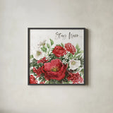 Rustic Season VI by Beth Grove. Shown in a sleek black glass frame for a contemporary gallery look. Available as an archival giclee rolled canvas, fine art paper, or poster print. SKU 57374a.