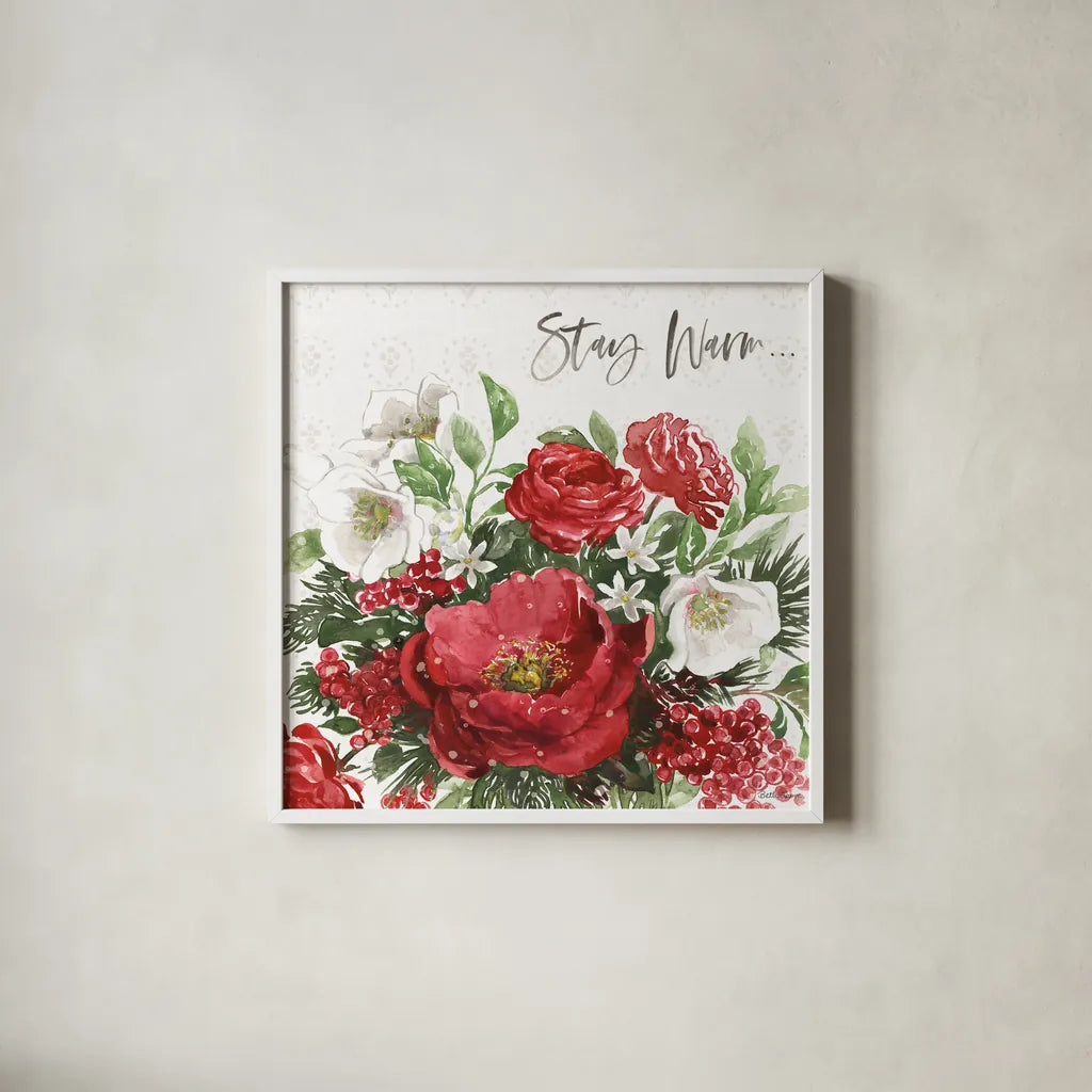 Rustic Season VI by Beth Grove. Shown in a crisp white glass frame for a clean and minimalist style. Available as an archival giclee rolled canvas, fine art paper, or poster print. SKU 57374a.