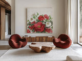 Rustic Season VI No Words by Beth Grove. Shown as extra-large giant wall art in a modern living room. Available as an archival giclee rolled canvas, fine art paper, or poster print. SKU 68208a.