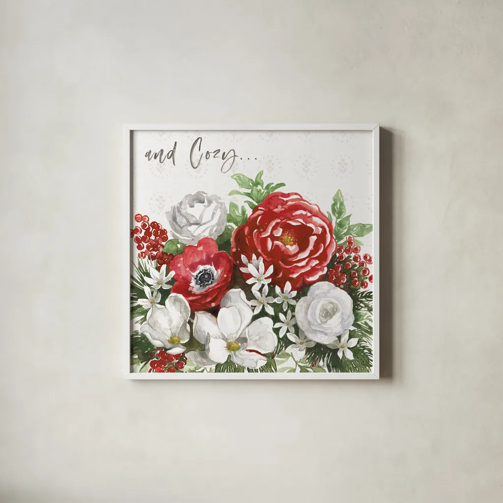 Rustic Season VII by Beth Grove. Shown in a crisp white glass frame for a clean and minimalist style. Available as an archival giclee rolled canvas, fine art paper, or poster print. SKU 57375a.