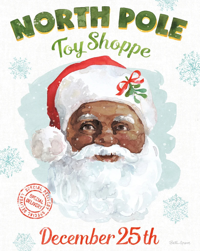 Santa Signs V by Beth Grove
