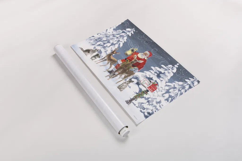 Santas List I by Beth Grove. shown as a rolled paper print. Available as archival giclee rolled canvas, fine art paper, or poster print. SKU 71702i.