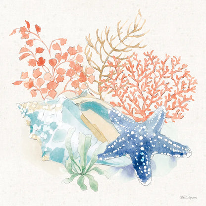 Seaside III by Beth Grove. SKU 78686a. Archival Giclee Fine art print for wall decor.