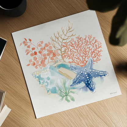 Seaside III by Beth Grove. Shown as a detailed flat fine art print, highlighting archival giclee quality. Available as an archival giclee rolled canvas, fine art paper, or poster print. SKU 78686a.