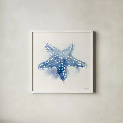 Seaside VI by Beth Grove. Shown in a crisp white glass frame for a clean and minimalist style. Available as an archival giclee rolled canvas, fine art paper, or poster print. SKU 78689a.