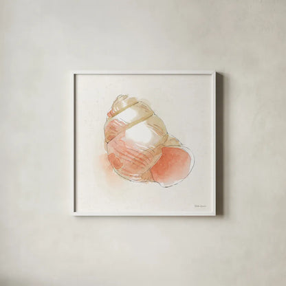 Seaside VII by Beth Grove. Shown in a crisp white glass frame for a clean and minimalist style. Available as an archival giclee rolled canvas, fine art paper, or poster print. SKU 78690a.