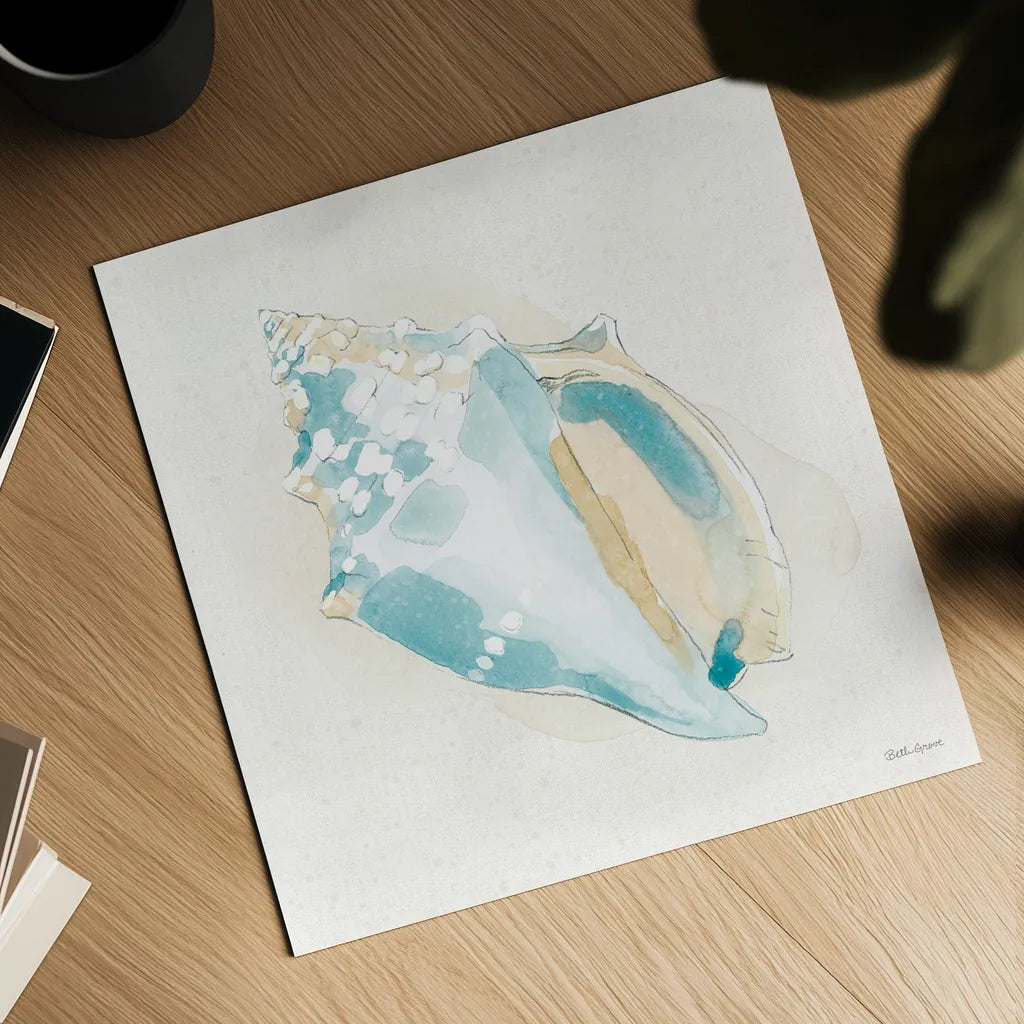 Seaside VIII by Beth Grove. Shown as a detailed flat fine art print, highlighting archival giclee quality. Available as an archival giclee rolled canvas, fine art paper, or poster print. SKU 78691a.