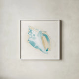 Seaside VIII by Beth Grove. Shown in a crisp white glass frame for a clean and minimalist style. Available as an archival giclee rolled canvas, fine art paper, or poster print. SKU 78691a.