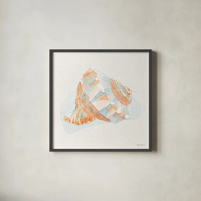 Seaside X by Beth Grove. Shown in a sleek black glass frame for a contemporary gallery look. Available as an archival giclee rolled canvas, fine art paper, or poster print. SKU 78693a.