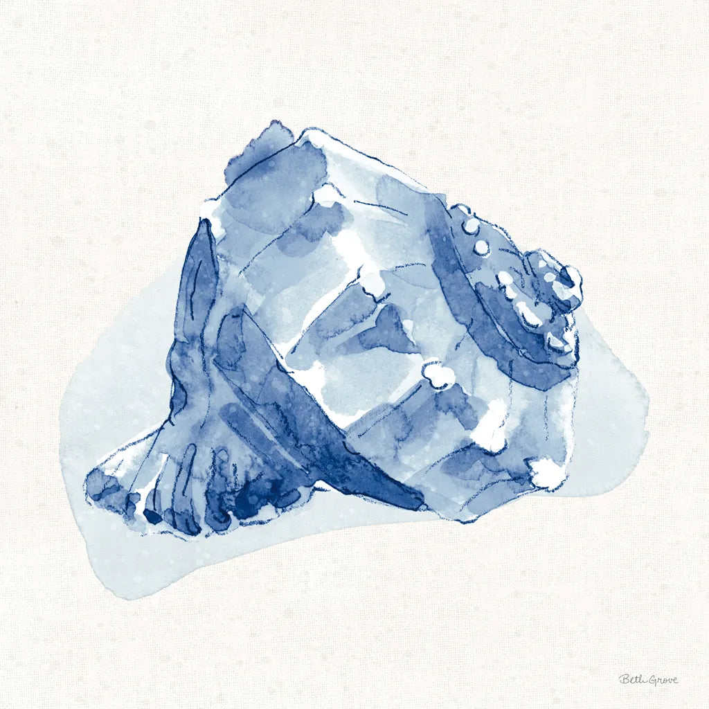 Seaside X Blue by Beth Grove. SKU 80478a. Archival Giclee Fine art print for wall decor.