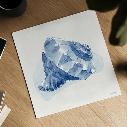 Seaside X Blue by Beth Grove. Shown as a detailed flat fine art print, highlighting archival giclee quality. Available as an archival giclee rolled canvas, fine art paper, or poster print. SKU 80478a.