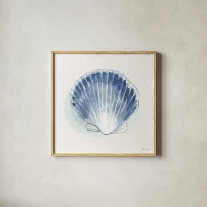 Seaside XI by Beth Grove. Shown in a natural wood glass frame for a timeless modern aesthetic. Available as an archival giclee rolled canvas, fine art paper, or poster print. SKU 78694a.