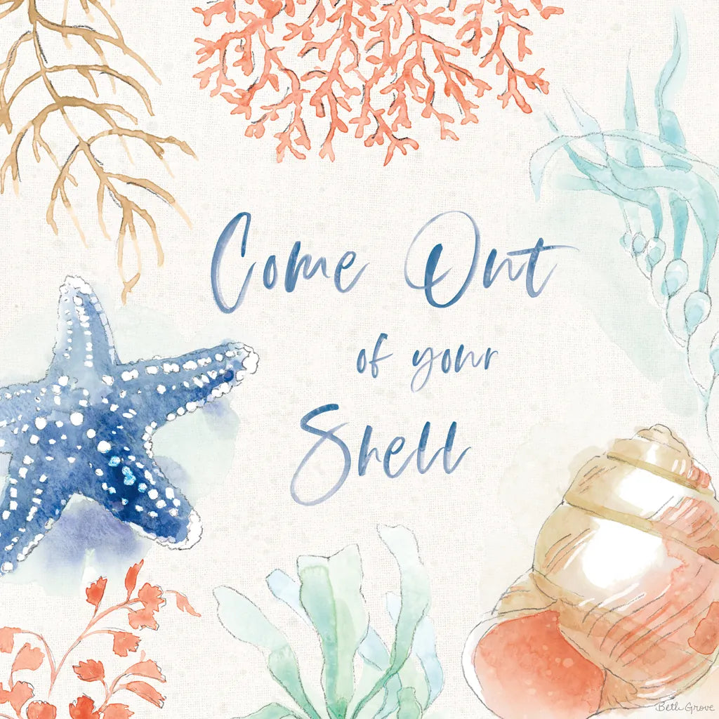 Seaside XII by Beth Grove. SKU 78695a. Archival Giclee Fine art print for wall decor.