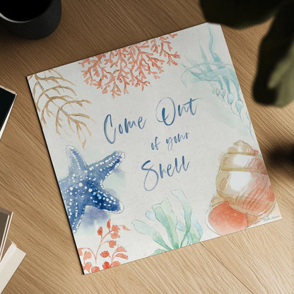 Seaside XII by Beth Grove. Shown as a detailed flat fine art print, highlighting archival giclee quality. Available as an archival giclee rolled canvas, fine art paper, or poster print. SKU 78695a.