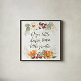 Simple Harvest XII by Beth Grove. Shown in a sleek black glass frame for a contemporary gallery look. Available as an archival giclee rolled canvas, fine art paper, or poster print. SKU 93541a.