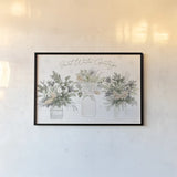 Simple Season I by Beth Grove. shown as a paper print in a black flame. Available as a archival giclee rolled canvas, fine art paper, or poster print. SKU 77044i.