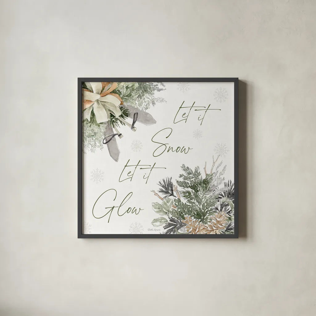 Simple Season IX by Beth Grove. Shown in a sleek black glass frame for a contemporary gallery look. Available as an archival giclee rolled canvas, fine art paper, or poster print. SKU 77052a.