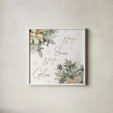 Simple Season IX by Beth Grove. Shown in a crisp white glass frame for a clean and minimalist style. Available as an archival giclee rolled canvas, fine art paper, or poster print. SKU 77052a.