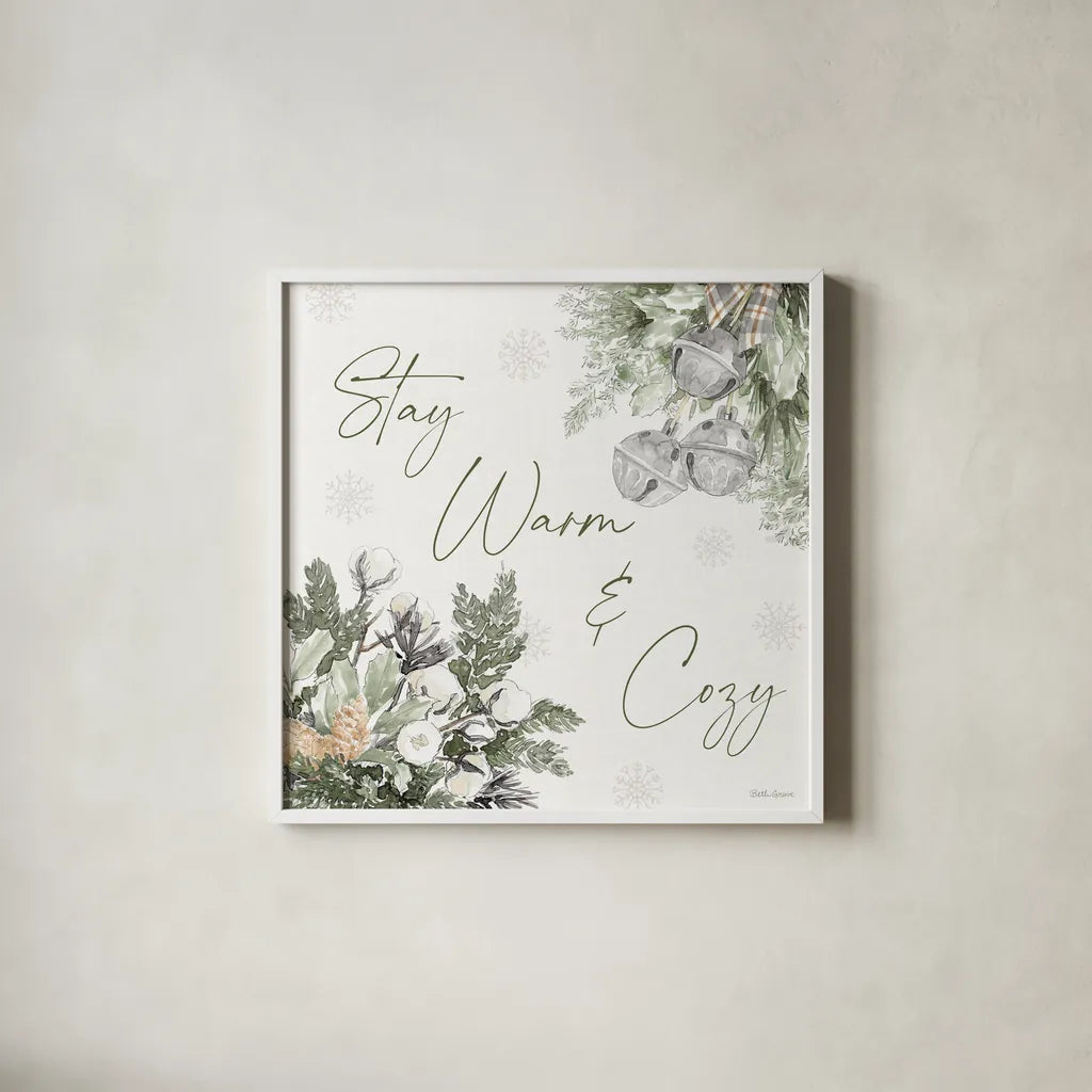 Simple Season VIII by Beth Grove. Shown in a crisp white glass frame for a clean and minimalist style. Available as an archival giclee rolled canvas, fine art paper, or poster print. SKU 77051a.