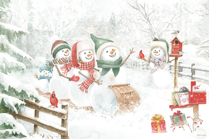 Snow Day I by Beth Grove. SKU 84045i. Archival Giclee Fine art print for wall decor.