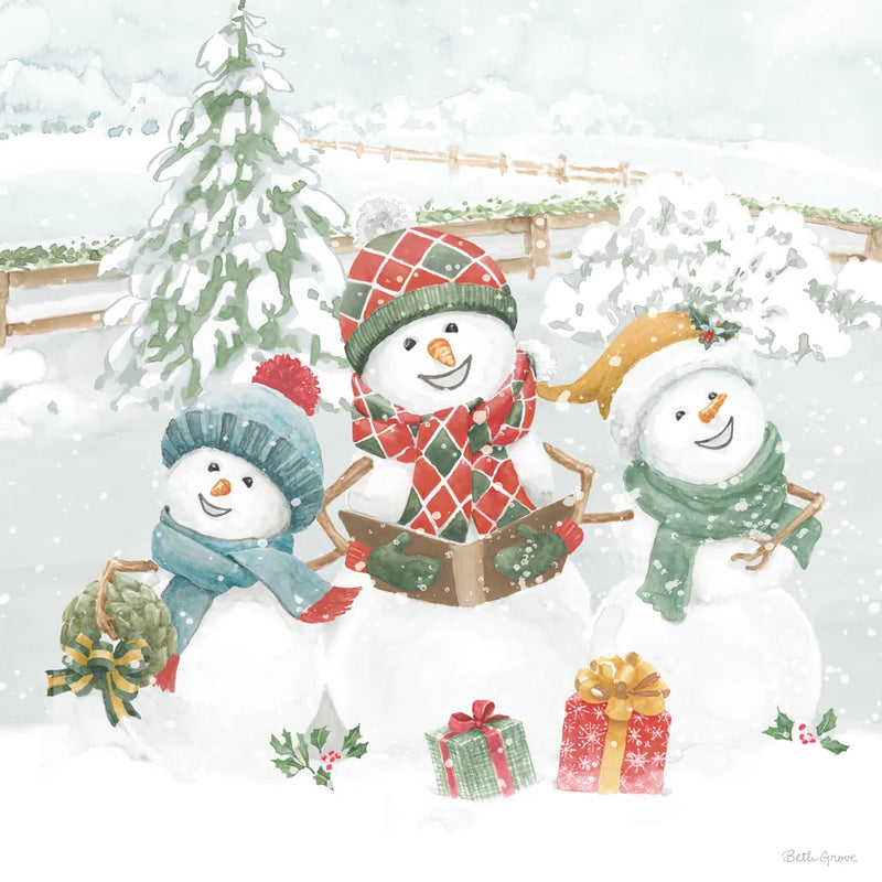 Snow Day III by Beth Grove. SKU 84047a. Archival Giclee Fine art print for wall decor.