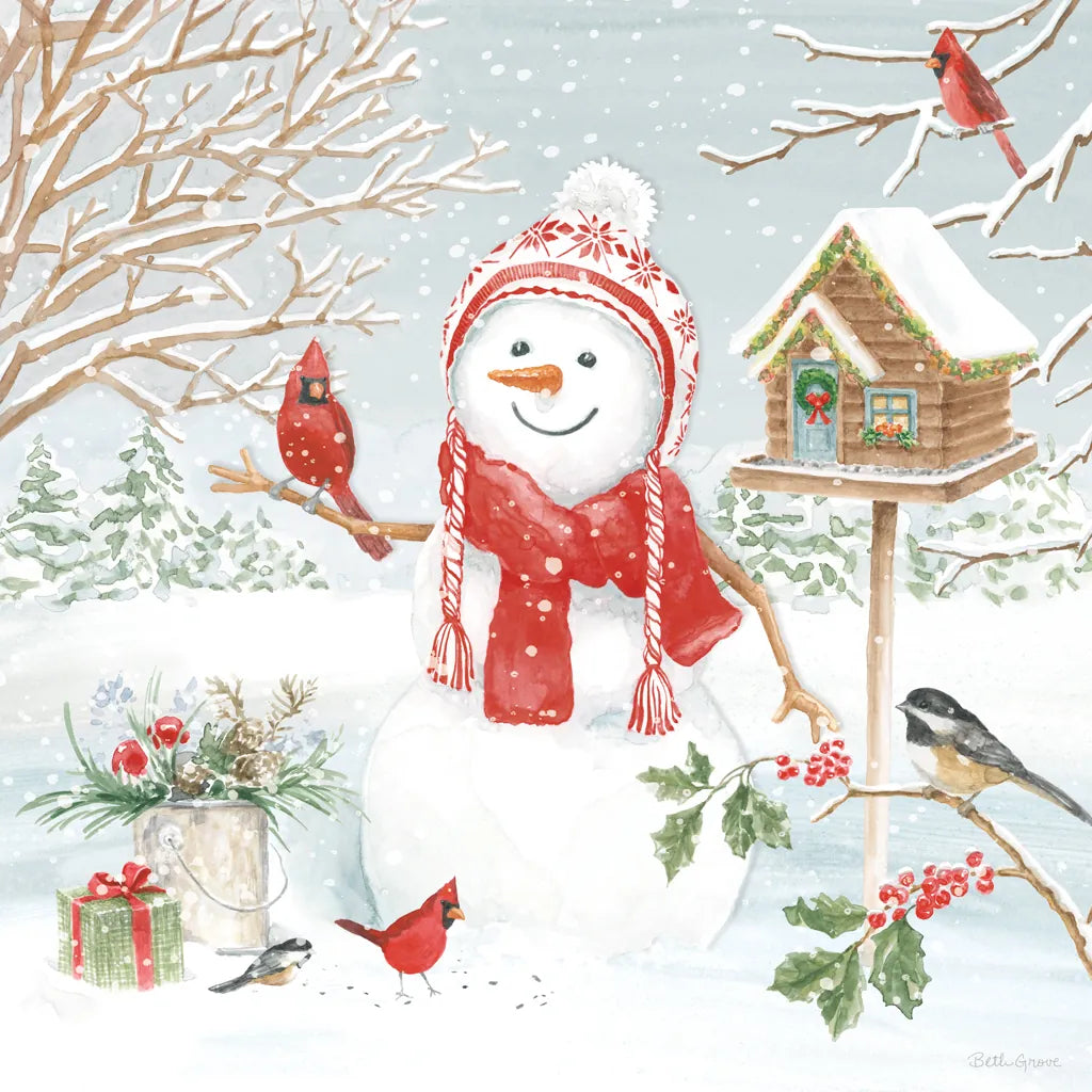 Snow Day V by Beth Grove. SKU 84049a. Archival Giclee Fine art print for wall decor.