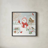 Snow Day V by Beth Grove. Shown in a sleek black glass frame for a contemporary gallery look. Available as an archival giclee rolled canvas, fine art paper, or poster print. SKU 84049a.