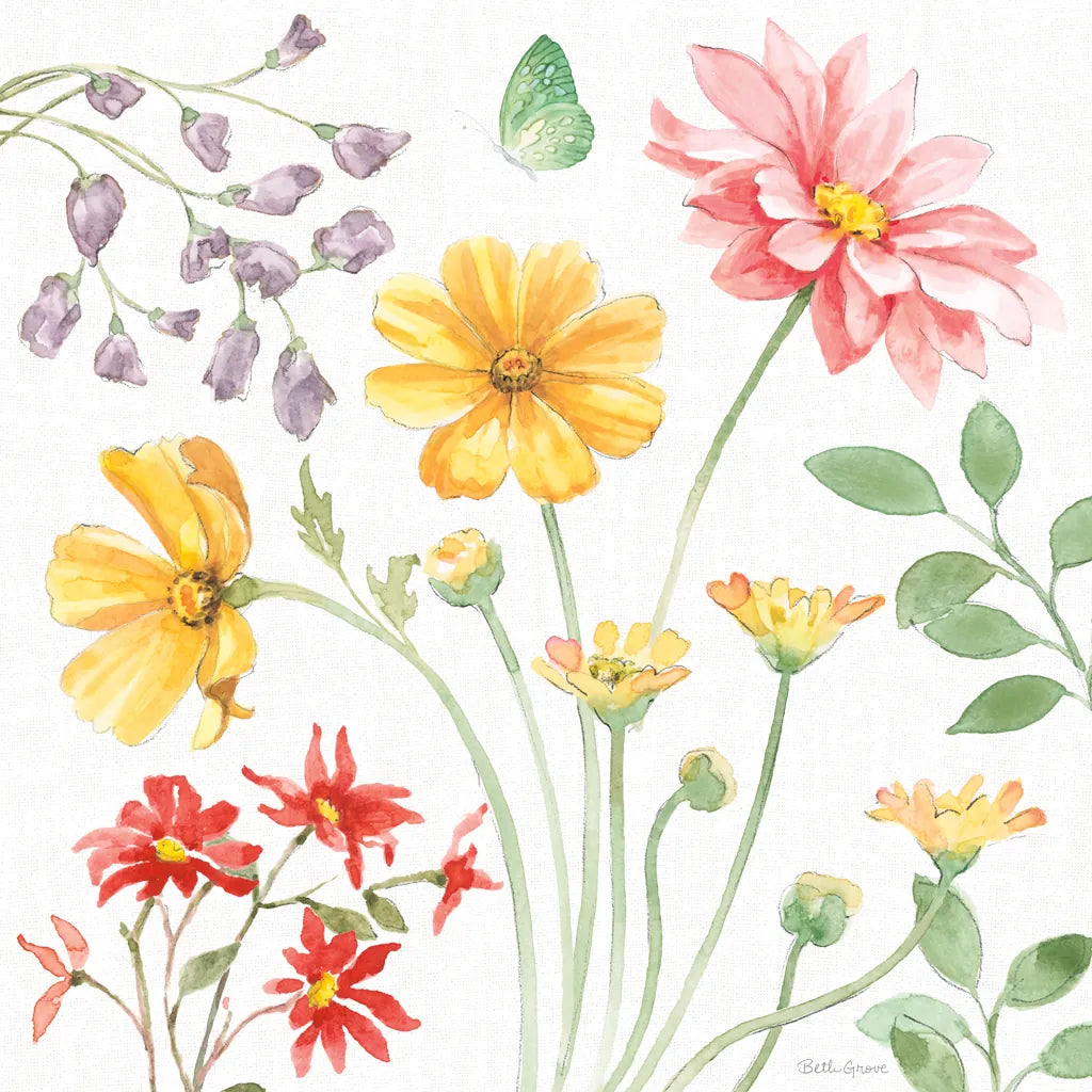 Soft Meadow II by Beth Grove. SKU 90197a. Archival Giclee Fine art print for wall decor.