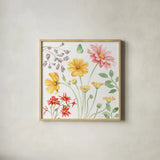Soft Meadow II by Beth Grove. Shown in a natural wood glass frame for a timeless modern aesthetic. Available as an archival giclee rolled canvas, fine art paper, or poster print. SKU 90197a.