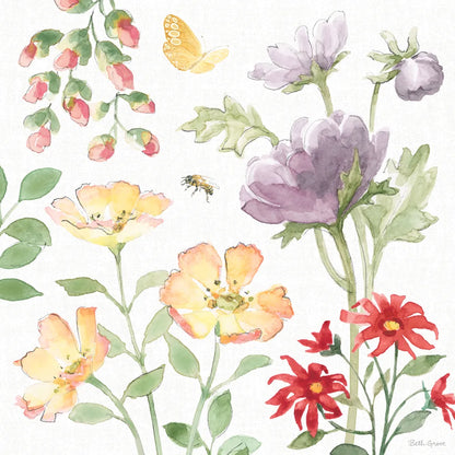 Soft Meadow III by Beth Grove. SKU 90198a. Archival Giclee Fine art print for wall decor.