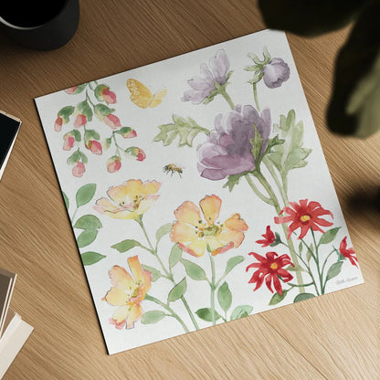 Soft Meadow III by Beth Grove. Shown as a detailed flat fine art print, highlighting archival giclee quality. Available as an archival giclee rolled canvas, fine art paper, or poster print. SKU 90198a.