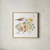 Soft Meadow IV by Beth Grove. Shown in a natural wood glass frame for a timeless modern aesthetic. Available as an archival giclee rolled canvas, fine art paper, or poster print. SKU 90199a.