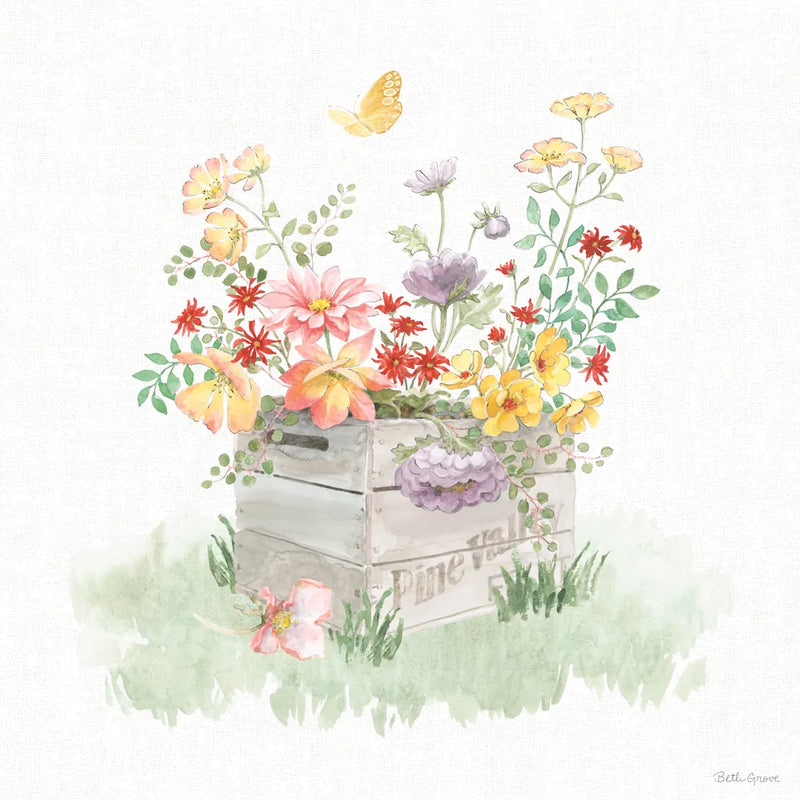 Soft Meadow IX by Beth Grove. SKU 90204a. Archival Giclee Fine art print for wall decor.