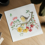 Soft Meadow V by Beth Grove. Shown as a detailed flat fine art print, highlighting archival giclee quality. Available as an archival giclee rolled canvas, fine art paper, or poster print. SKU 90200a.
