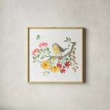 Soft Meadow V by Beth Grove. Shown in a natural wood glass frame for a timeless modern aesthetic. Available as an archival giclee rolled canvas, fine art paper, or poster print. SKU 90200a.