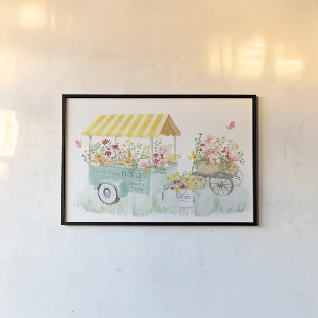 Soft Meadow VI by Beth Grove. shown as a paper print in a black flame. Available as a archival giclee rolled canvas, fine art paper, or poster print. SKU 90201i.