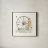 Soft Meadow VII by Beth Grove. Shown in a natural wood glass frame for a timeless modern aesthetic. Available as an archival giclee rolled canvas, fine art paper, or poster print. SKU 90202a.