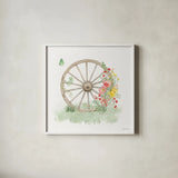 Soft Meadow VII by Beth Grove. Shown in a crisp white glass frame for a clean and minimalist style. Available as an archival giclee rolled canvas, fine art paper, or poster print. SKU 90202a.