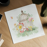 Soft Meadow VIII by Beth Grove. Shown as a detailed flat fine art print, highlighting archival giclee quality. Available as an archival giclee rolled canvas, fine art paper, or poster print. SKU 90203a.