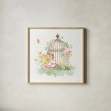 Soft Meadow VIII by Beth Grove. Shown in a natural wood glass frame for a timeless modern aesthetic. Available as an archival giclee rolled canvas, fine art paper, or poster print. SKU 90203a.