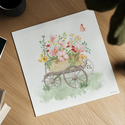 Soft Meadow X by Beth Grove. Shown as a detailed flat fine art print, highlighting archival giclee quality. Available as an archival giclee rolled canvas, fine art paper, or poster print. SKU 90205a.