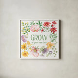 Soft Meadow XI by Beth Grove. Shown in a crisp white glass frame for a clean and minimalist style. Available as an archival giclee rolled canvas, fine art paper, or poster print. SKU 90206a.