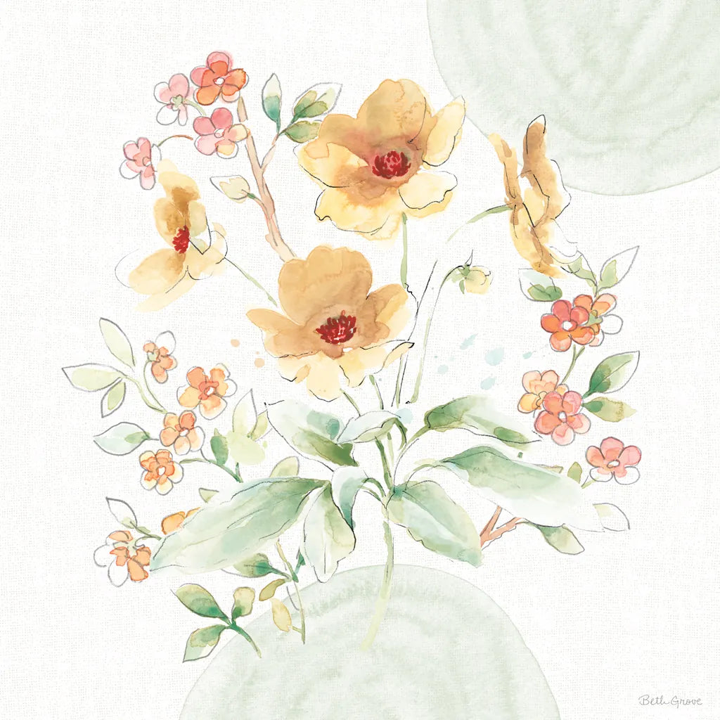 Soft Petals III by Beth Grove. SKU 87553a. Archival Giclee Fine art print for wall decor.