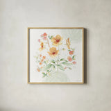 Soft Petals III by Beth Grove. Shown in a natural wood glass frame for a timeless modern aesthetic. Available as an archival giclee rolled canvas, fine art paper, or poster print. SKU 87553a.