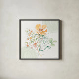 Soft Petals IV by Beth Grove. Shown in a sleek black glass frame for a contemporary gallery look. Available as an archival giclee rolled canvas, fine art paper, or poster print. SKU 87554a.