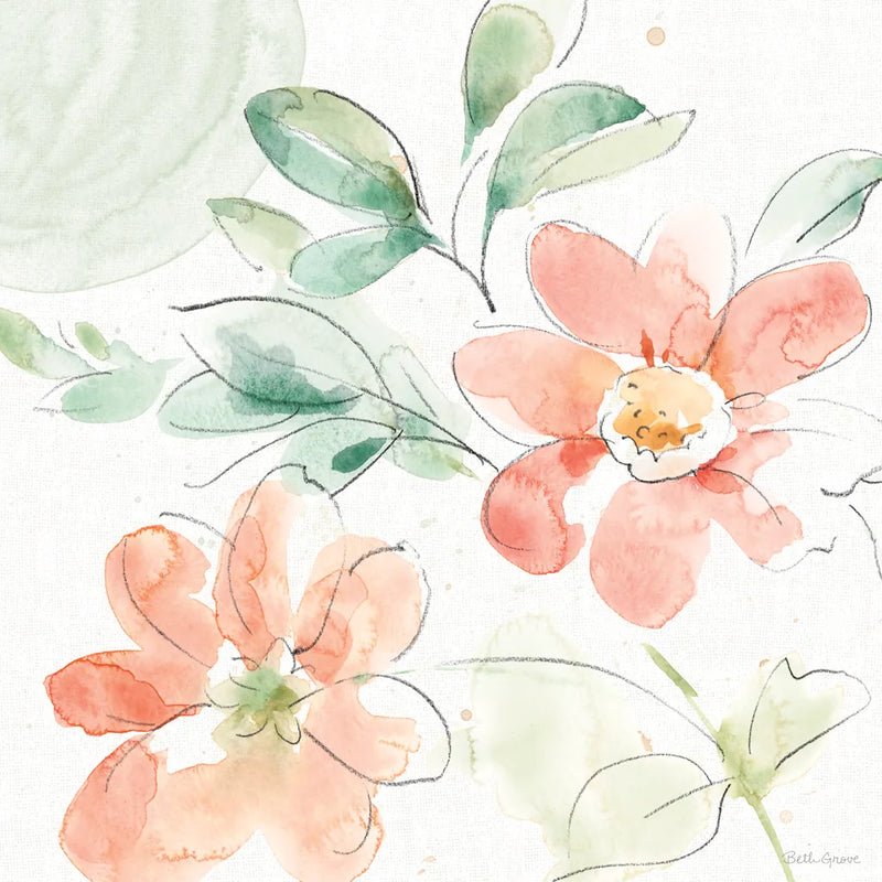 Soft Petals IX by Beth Grove. SKU 87559a. Archival Giclee Fine art print for wall decor.